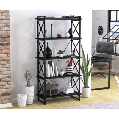 Стеллаж Скиф-5-920 Loft Design Черный ST7