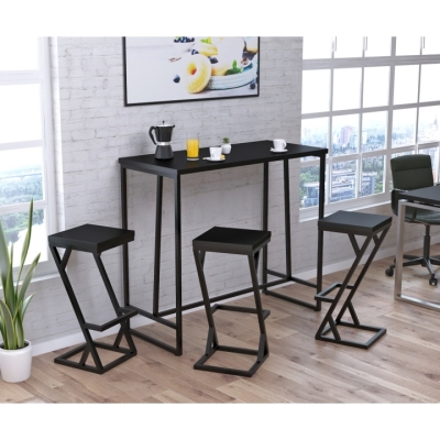 Стул барный BS-2 Loft Design Черный ST7