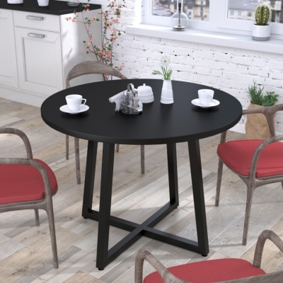 Стол обеденный Бланк D1000 Черный ST7