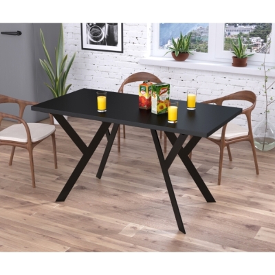 Стол обеденный Ишла 137-70 Черный ST7
