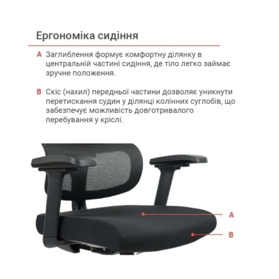 Кресло АКЛАС Арктик GTR 3D BL (LVB Black OS Black)