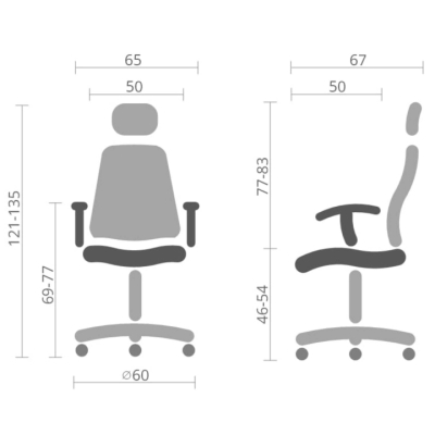 Кресло АКЛАС Арктик GTR 3D WT (LVB Grey/OS Gray)