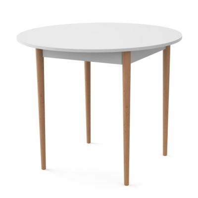 Круглый стол Неман ДЕРИЛ Белый/Лак
