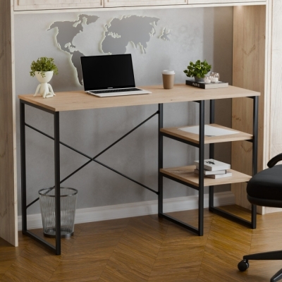 Стол письменный Неман ВАРН Дуб кремона торро/Черний