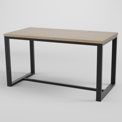 Стол обеденный лофт Неман ЛОРД 1180x600 Дуб кремона торро/Черный