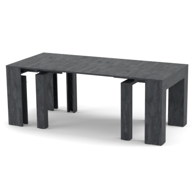 Обеденный раздвижной стол Неман ПИТОН Люкс Угольный камень