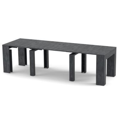 Обеденный раздвижной стол Неман ПИТОН Люкс Угольный камень