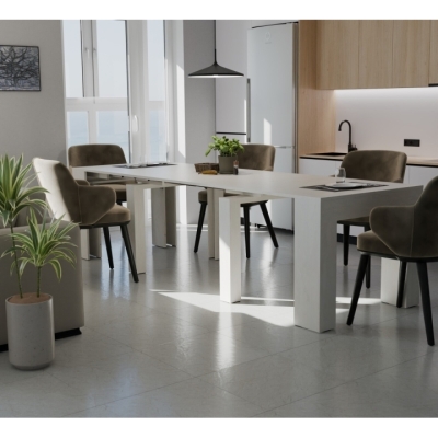 Обеденный раздвижной стол Неман ПИТОН Люкс Шелковый камень