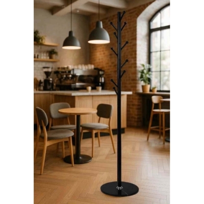 Вешалка напольная АКЛАС Тис VKY-6016B 177.5x37 (Черный)