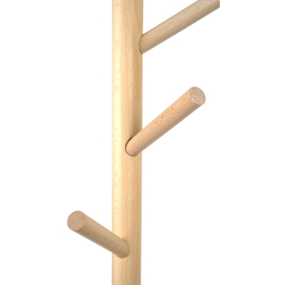 Вешалка напольная АКЛАС Осыка VKY-6009 171x37 (Бук/металл черный)