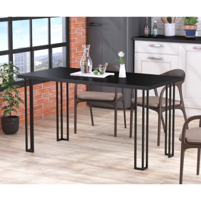 Стол обеденный Сквер 137-70 Черный ST7