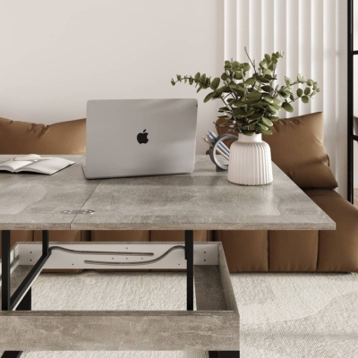 Стол-трансформер Art in Head S-Fly 880*466*600 Ателье светлый / Черный (TB33040000030)