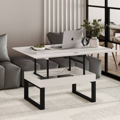 Стол-трансформер Art in Head S-Fly 880*466*600 Белый бриллиант / Черный (TB33010000030)