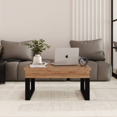 Стол-трансформер Art in Head S-Fly 880*466*600 Дуб крафт золотой / Черный (TB33120000030)