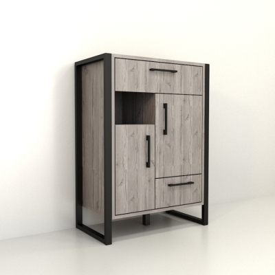 Тумба в передпокій ЛТХ-11 Хортиця (660x350x900) Дуб Аппалачі Гамма стиль