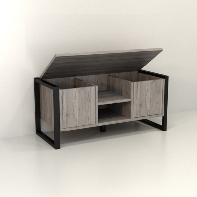  Тумба для обуви ЛТХ-5 Хортица (860x350x450) Дуб Аппалачи Гамма стиль 