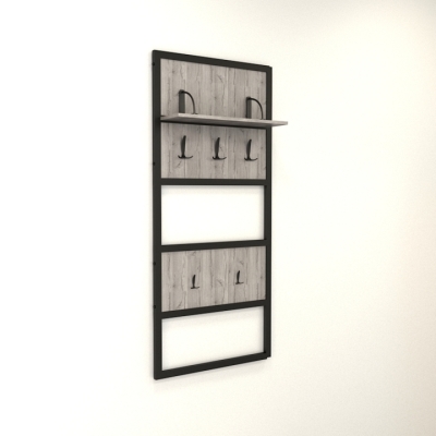 Вешалка ЛВХ-4 Хортица (660x200x1400) Дуб Аппалачи Гамма стиль