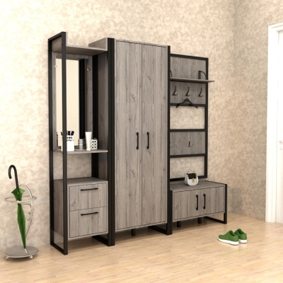 Прихожая ПЛХ-1 Хортица (1780x350x1900) Дуб Аппалачи Гамма стиль