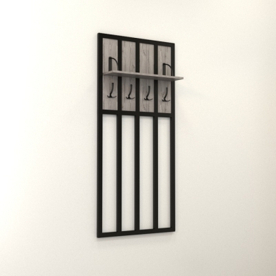 Вешалка ЛВХ-1 Хортица (660x200x1400) Дуб Аппалачи Гамма стиль