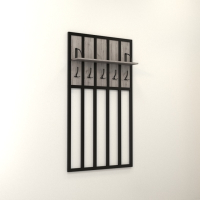 Вешалка ЛВХ-2 Хортица (860x200x1400) Дуб Аппалачи Гамма стиль