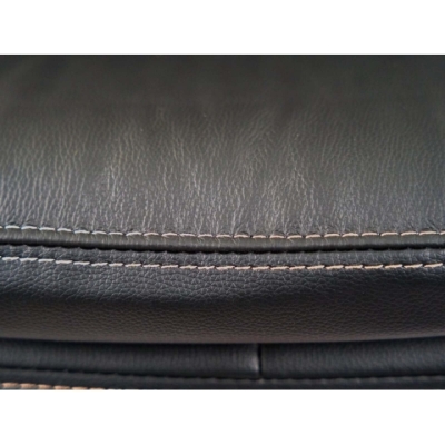 Кресло АКЛАС Тироль EX GB-236WW (Кожа LC-A Black/PU Black)
