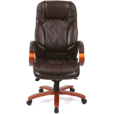 Кресло АКЛАС Тироль EX GB-236WW (Кожа LC-K Dark brown)