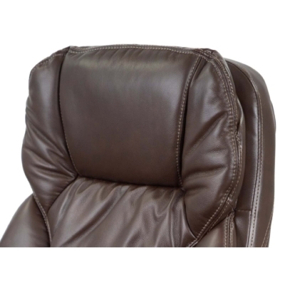 Кресло АКЛАС Тироль EX GB-236WW (Кожа LC-K Dark brown/PU Dark brown)