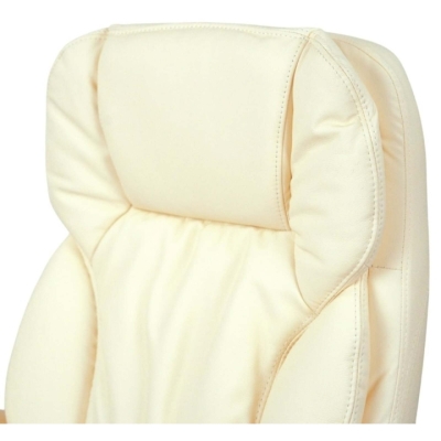 Кресло АКЛАС Тироль EX GB-236WW (Кожа LC-F Beige/PU Beige)