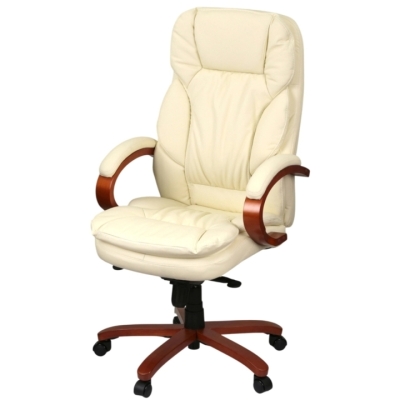 Кресло АКЛАС Тироль EX GB-236WW (Кожа LC-F Beige)