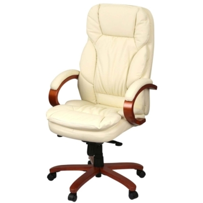 Кресло АКЛАС Тироль EX GB-236WW (Кожа LC-F Beige)