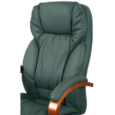Кресло АКЛАС Тироль EX GB-236WW (Кожа Lux LC Green/PU Green)