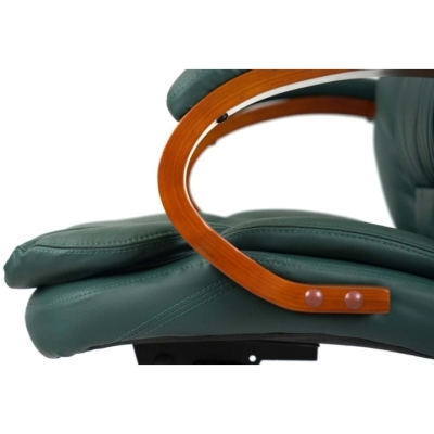 Кресло АКЛАС Тироль EX GB-236WW (Кожа Lux LC Green/PU Green)
