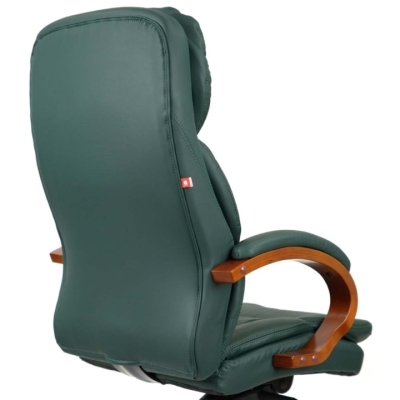Кресло АКЛАС Тироль EX GB-236WW (Кожа Lux LC Green/PU Green)