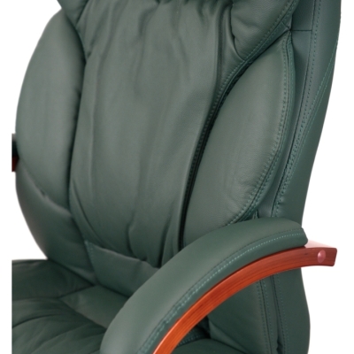 Кресло АКЛАС Тироль EX GB-236WW (Кожа Lux LC Green/PU Зеленый)
