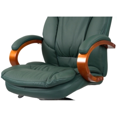 Кресло АКЛАС Тироль EX GB-236WW (Кожа Lux LC Green)