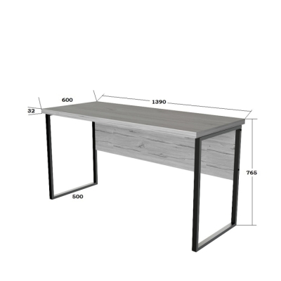  Офисный стол лофт СПЛХ-1 Хортица (1390x600x765) Файервуд Гамма стиль 