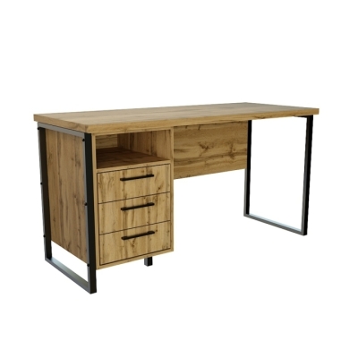  Офисный стол лофт СПЛГ-3 Дуб Аппалачи (1390x600x765) Дуб Аппалачи Гамма стиль 
