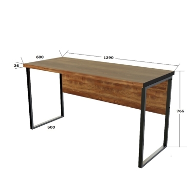  Офисный стол лофт СПЛВ-1 Файервуд (1390x600x765) (1390x600x765) Файервуд Гамма стиль 