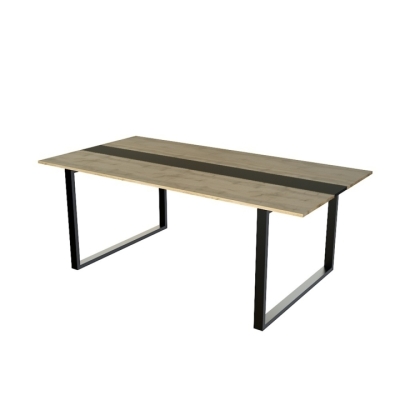  Конференц стол для переговоров КСЛГ-1/18 Дуб Аппалачи (2050x1100x750) Гамма стиль 