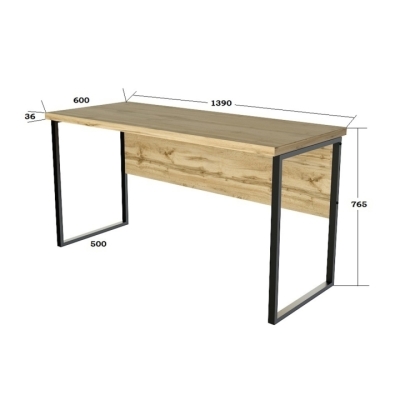  Офисный стол лофт СПЛГ-1 Дуб Аппалачи (1390x600x765) (1390x600x765) Гамма стиль 