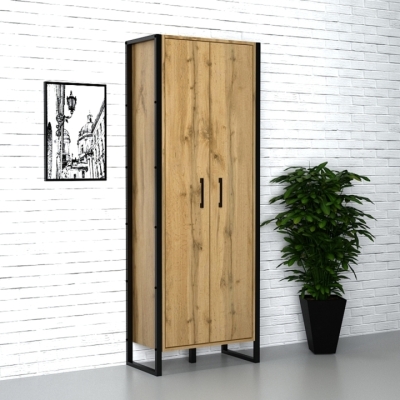 Офисный шкаф лофт ШЛГ-4А Дуб Аппалачи (600x400x1900) Гамма стиль