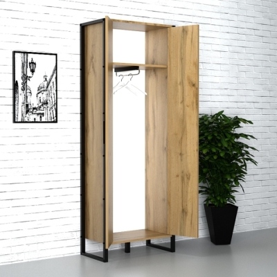  Офисный шкаф лофт ШЛГ-4А Дуб Аппалачи (600x400x1900) Гамма стиль 