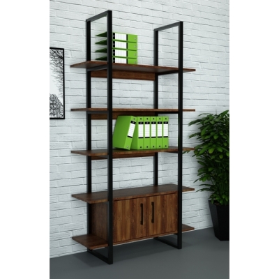 Стеллаж лофт СЛВ-2а Файервуд (400x1100x1900) Гамма стиль (V23243)