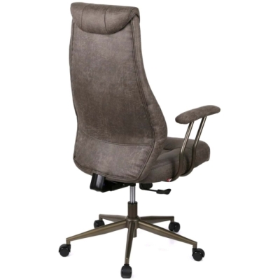 Кресло АКЛАС Булат R-SR (Иск. замша 02 Dark gray)