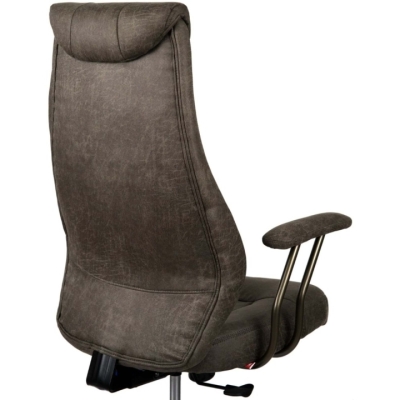 Кресло АКЛАС Булат R-SR (Иск. замша 02 Dark gray)