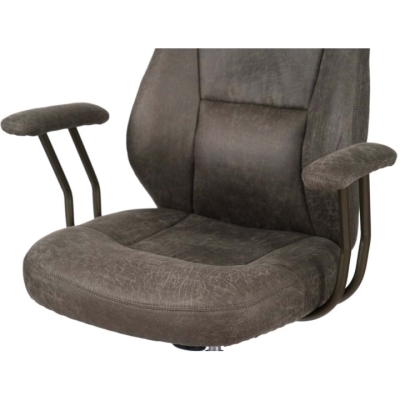 Кресло АКЛАС Булат R-SR (Иск. замша 02 Dark gray)