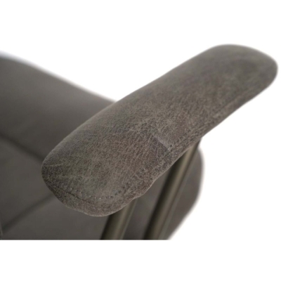 Кресло АКЛАС Булат R-SR (Иск. замша 02 Dark gray)