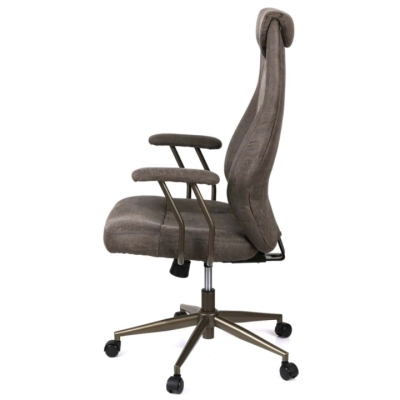 Кресло АКЛАС Булат R-SR (Иск. замша 02 Dark gray)