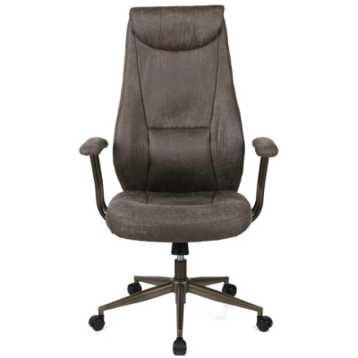 Кресло АКЛАС Булат R-SR (Иск. замша 02 Dark gray)