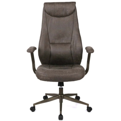 Кресло АКЛАС Булат R-SR (Иск. замша 02 Dark gray)